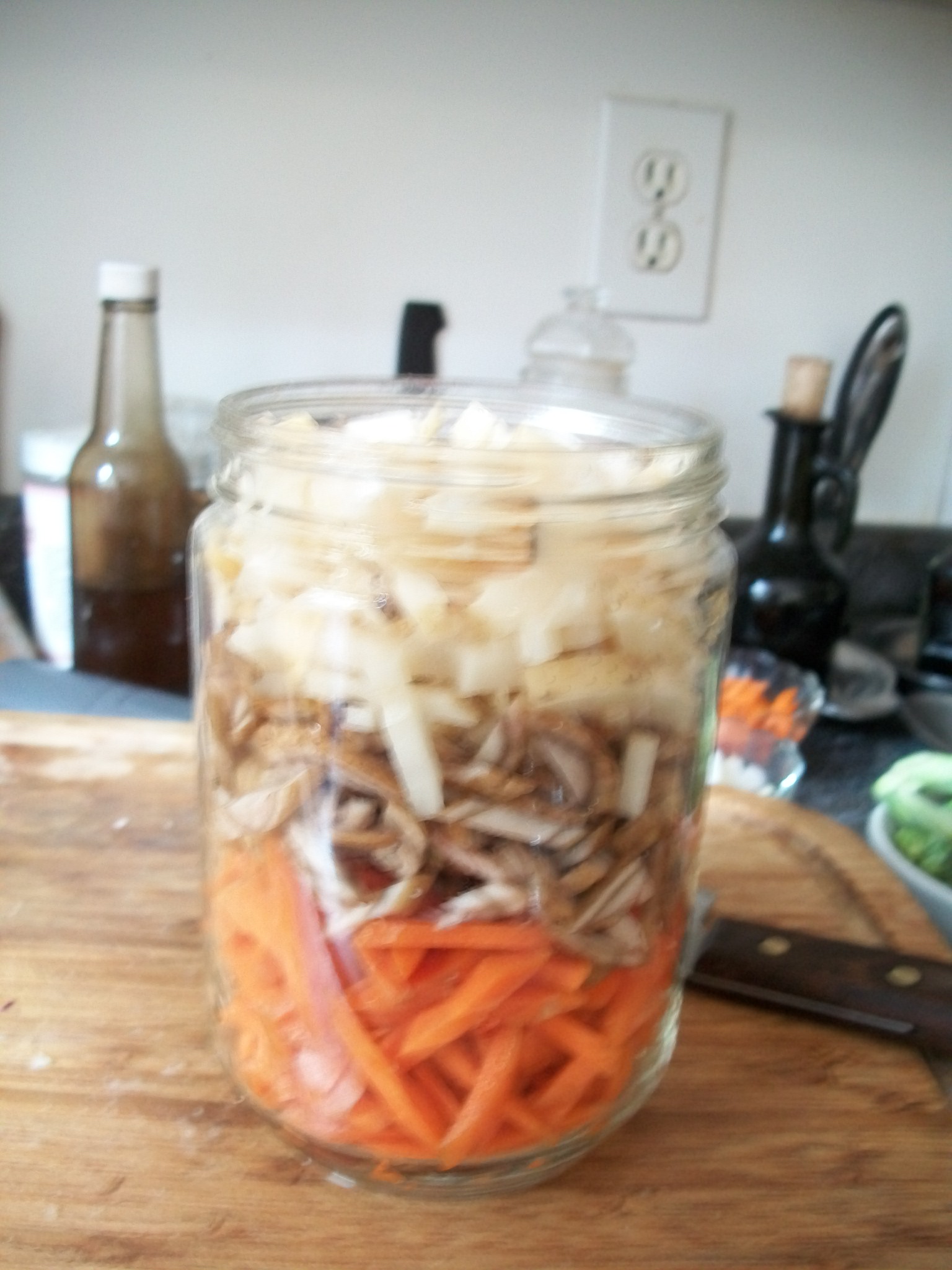 Vegetables in a jar